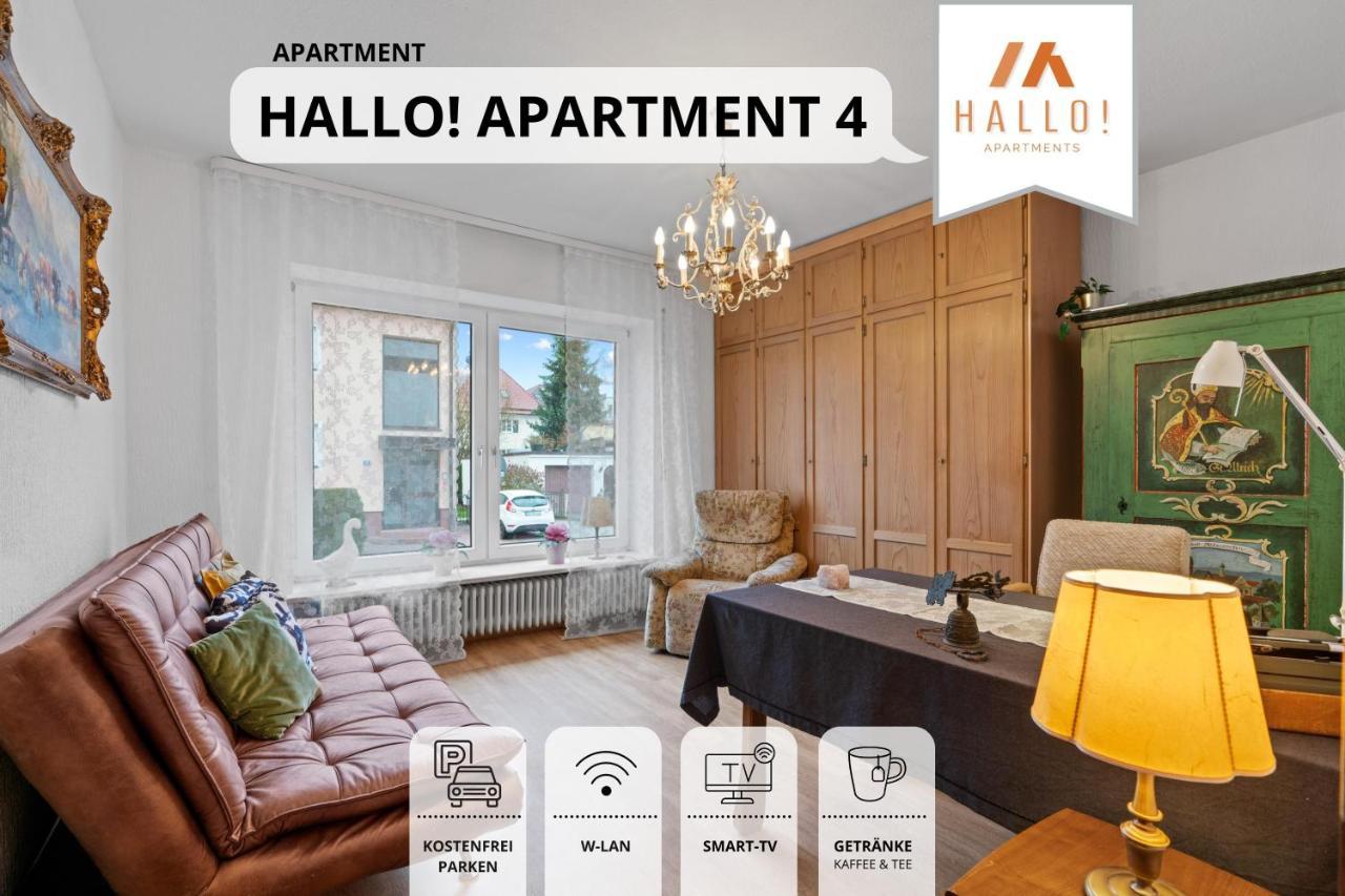 Tolle Zweiraum-Ferienwohnung In Bester Lage L Innenstadtnaehe L 1 Minute Zum Bahnhof L Tv L Free-Wlan L Keine Kueche L Willkommen Im Hallo!-Apartment 4 巴特沃里斯霍芬 外观 照片