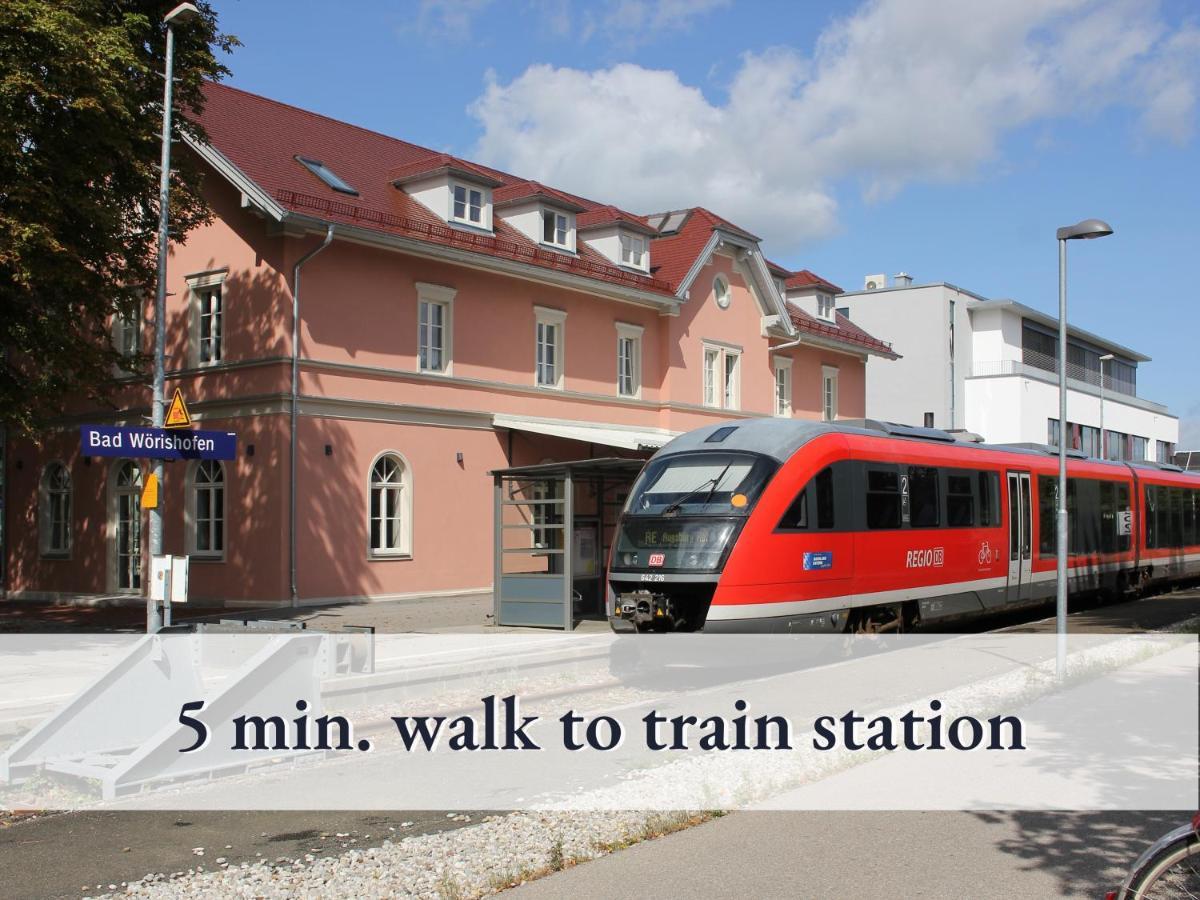 Tolle Zweiraum-Ferienwohnung In Bester Lage L Innenstadtnaehe L 1 Minute Zum Bahnhof L Tv L Free-Wlan L Keine Kueche L Willkommen Im Hallo!-Apartment 4 巴特沃里斯霍芬 外观 照片